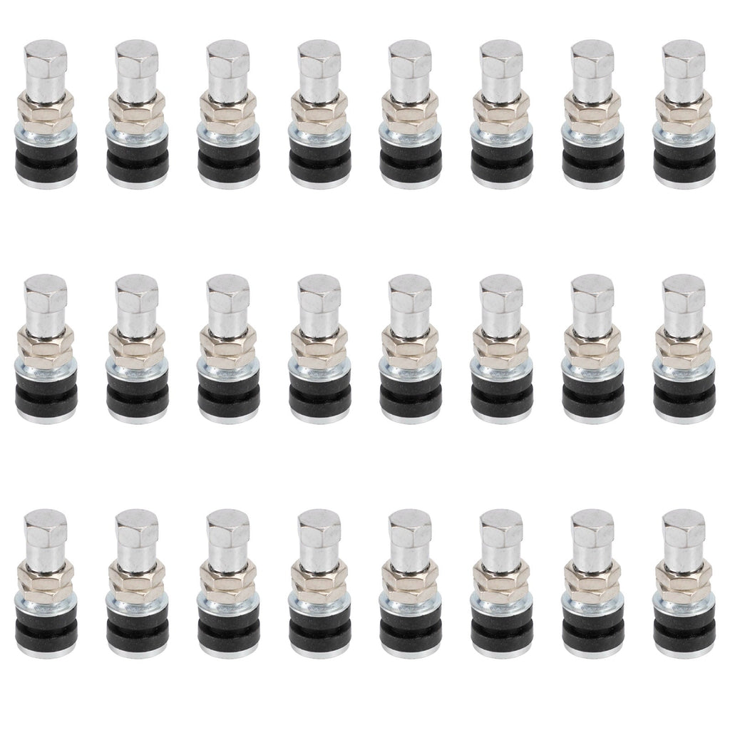 24pcs TR-161 Bolt In Tyre Valve Tire Metal Tubeless Clamp Snap-in Wheel Rim