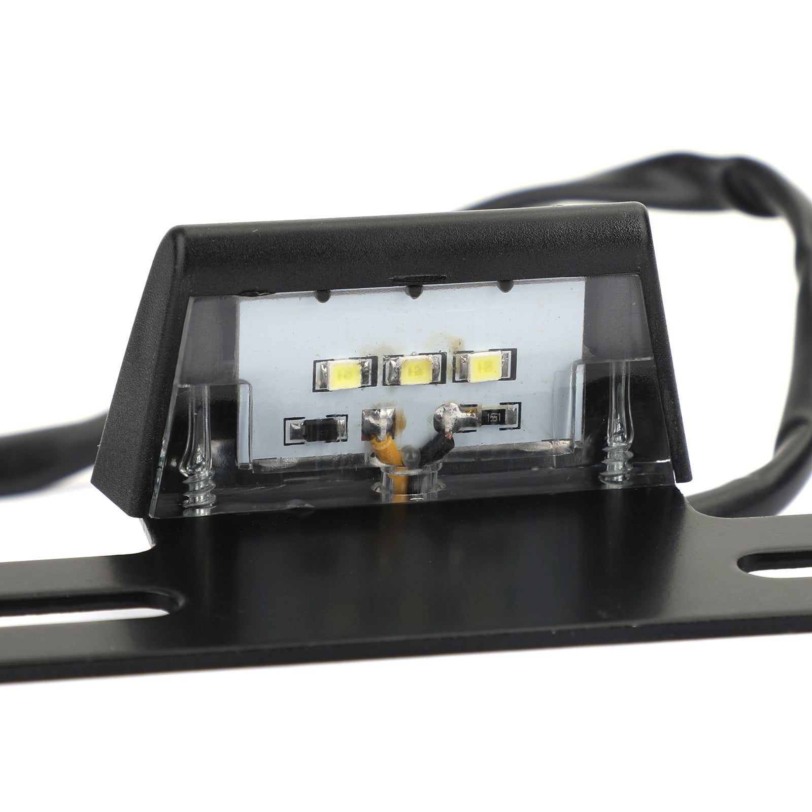 Universal Motorcycle License Plate Bracket w/ Light