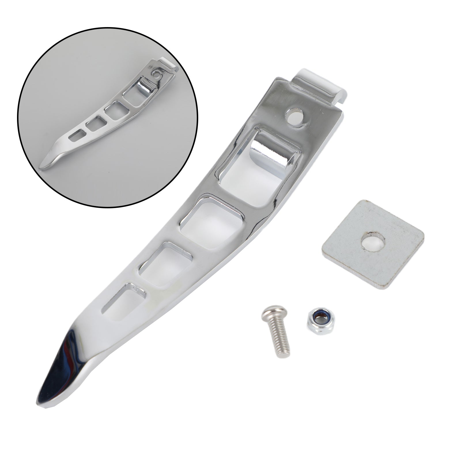 Motorcycle Stand Kickstand Extension Chrome Fit For Harley Dyna Glide 93-17