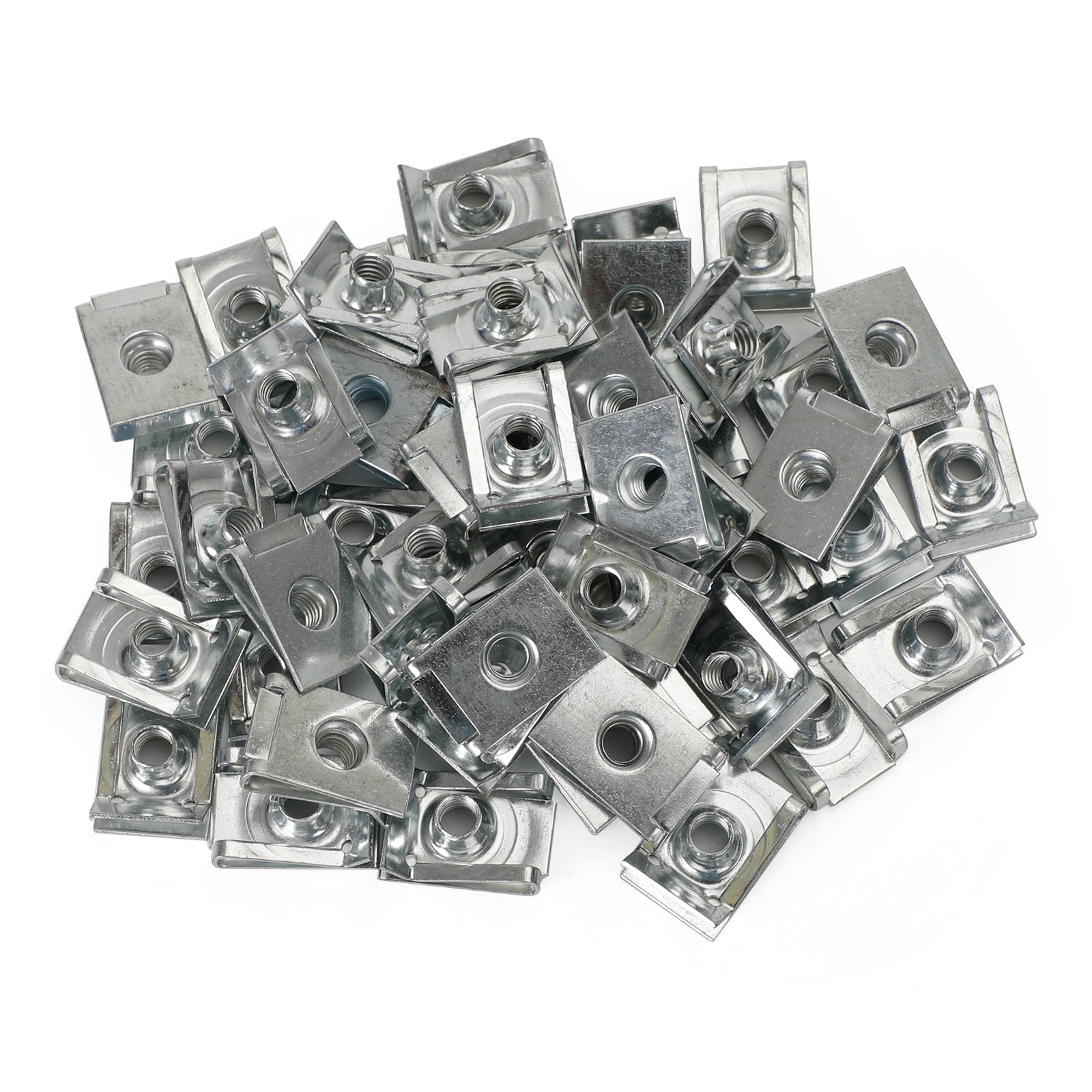 50x Motorcycle Faring Bolt Nut Zinc-plated Screw Clip Speedclips 6mm For Honda