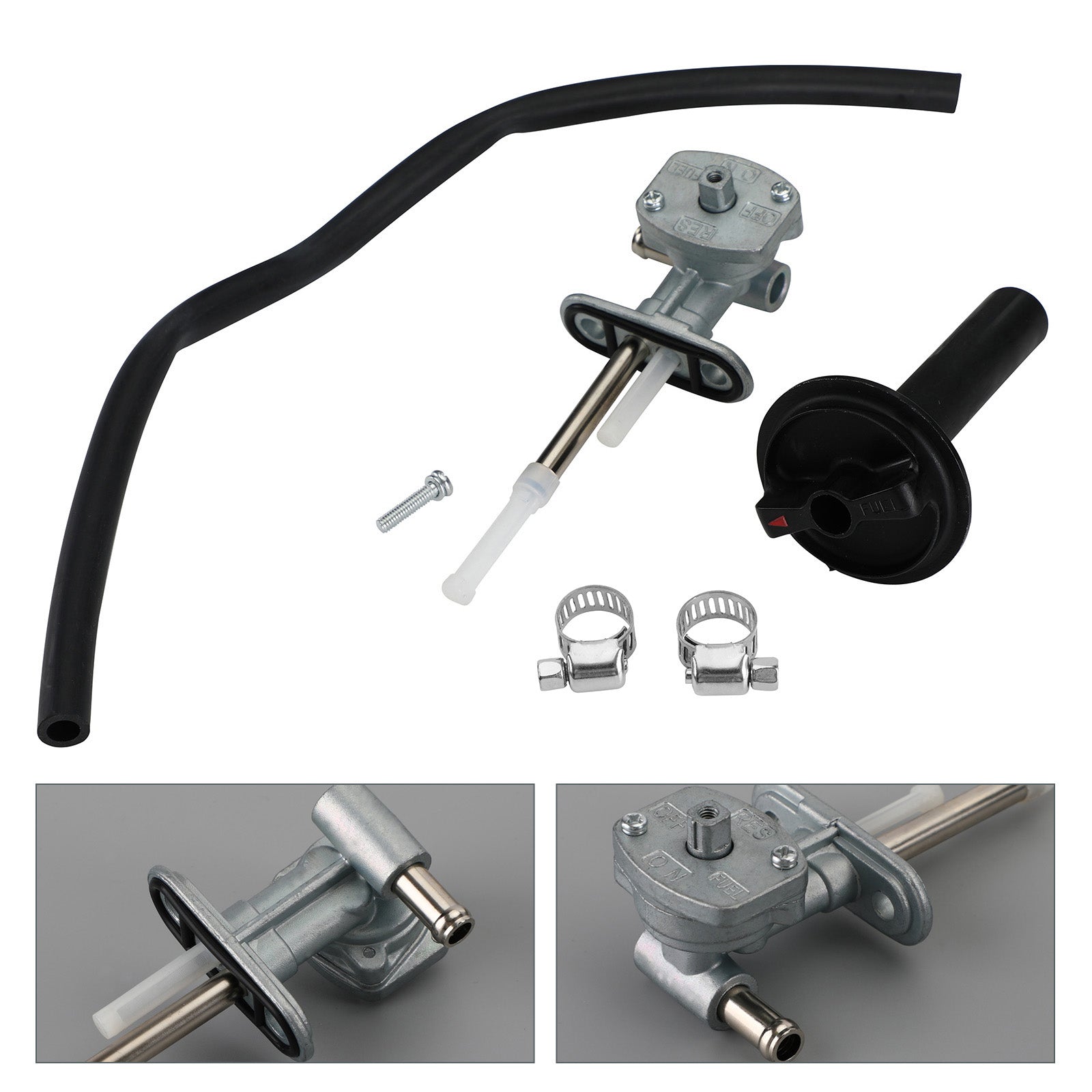 Fuel Valve Petcock & Lever Screw for Kawasaki Prairie 360 KVF360 2003-2013