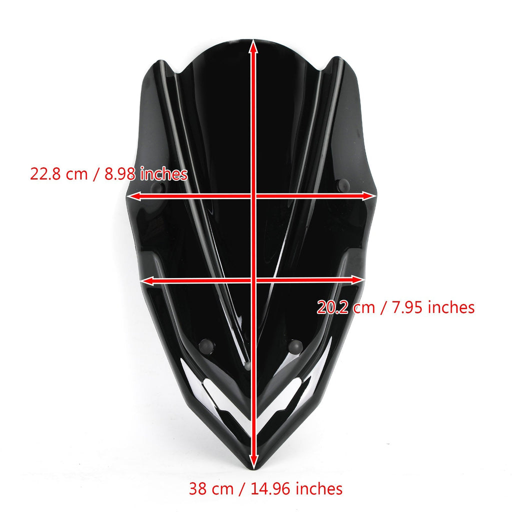 Windshield Windscreen Wind Shield Protector for KAWASAKI Z900 2017-2019