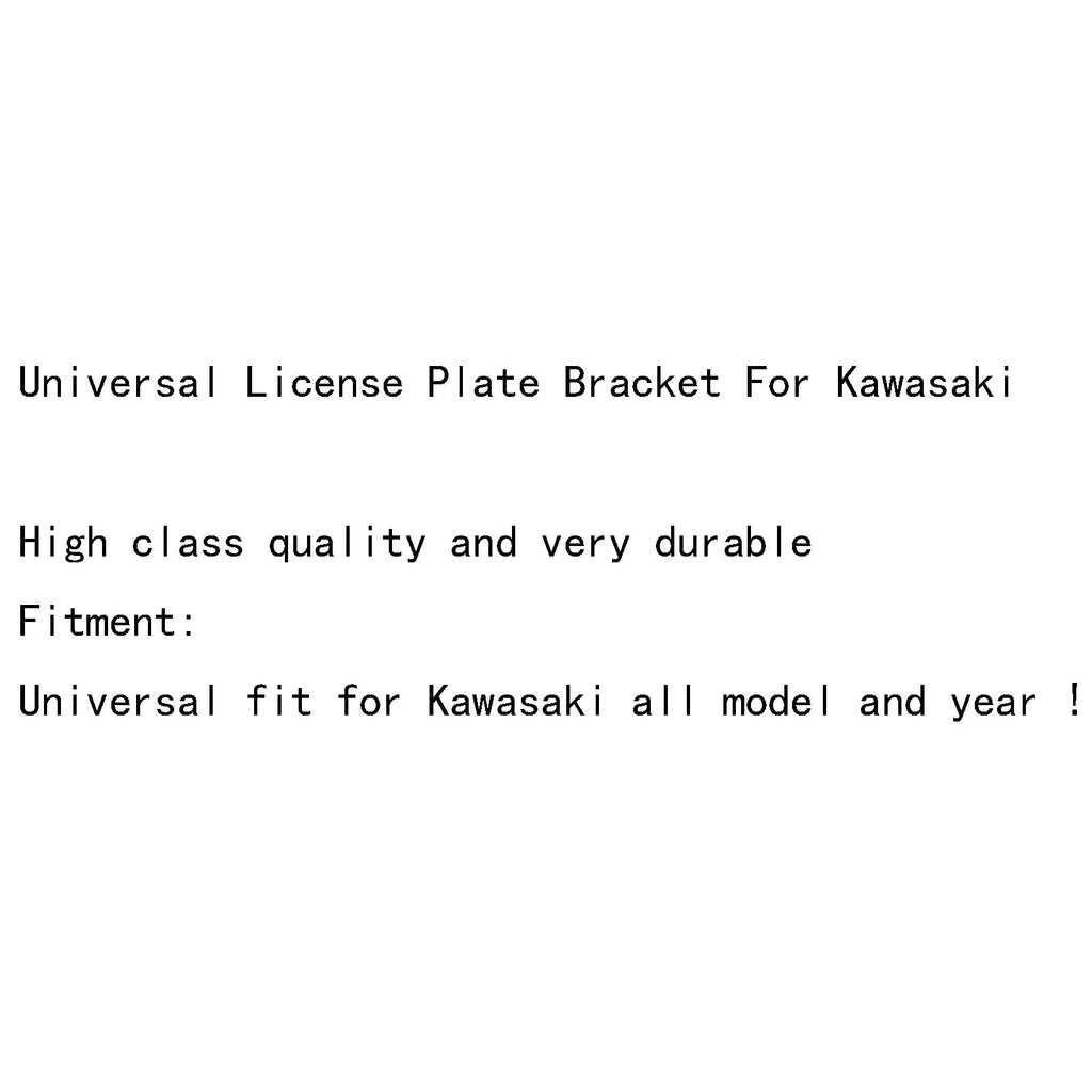 Universal License Plate Bracket For Kawasaki NINJA 250R ZX6R ZX9R ZX10R ZX12R
