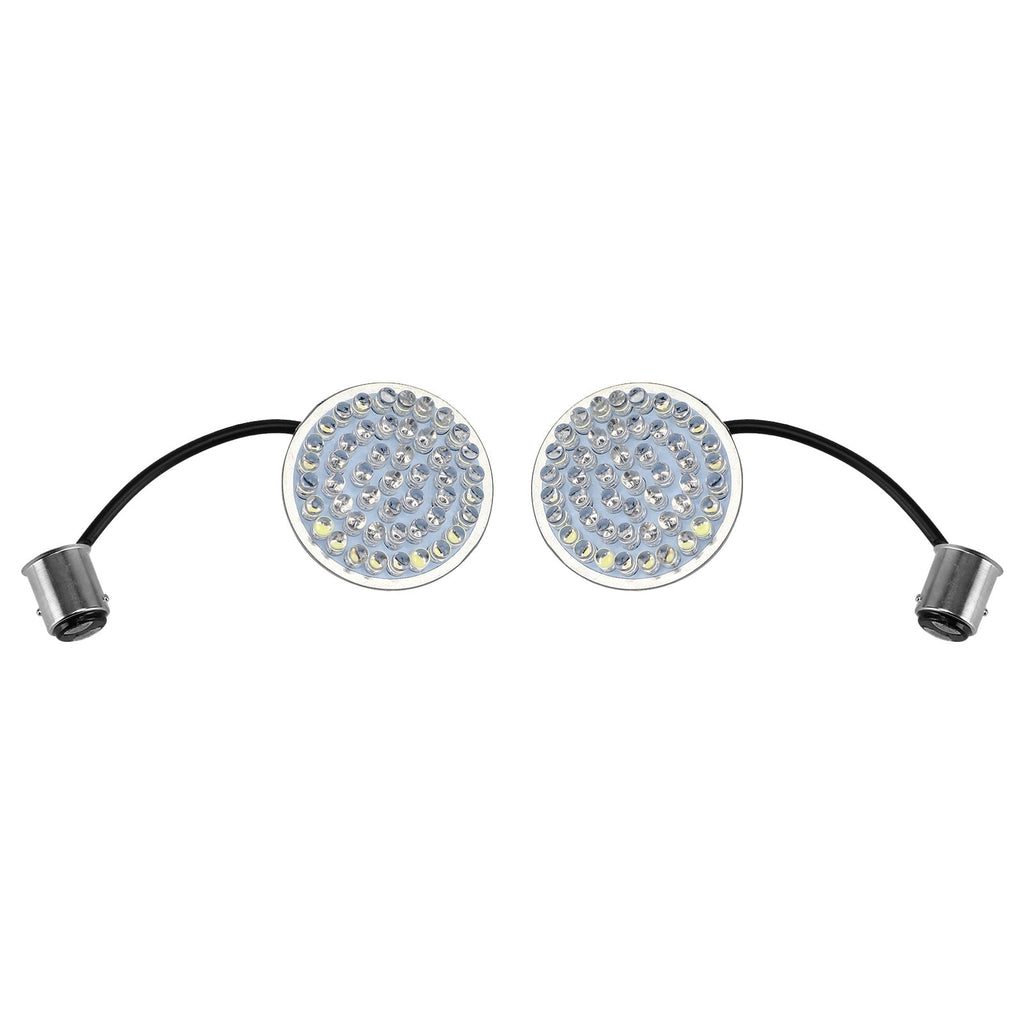 2Pcs 1157 LED Turn Signals Blinker Light For Dyna Softail Street Glide Road King