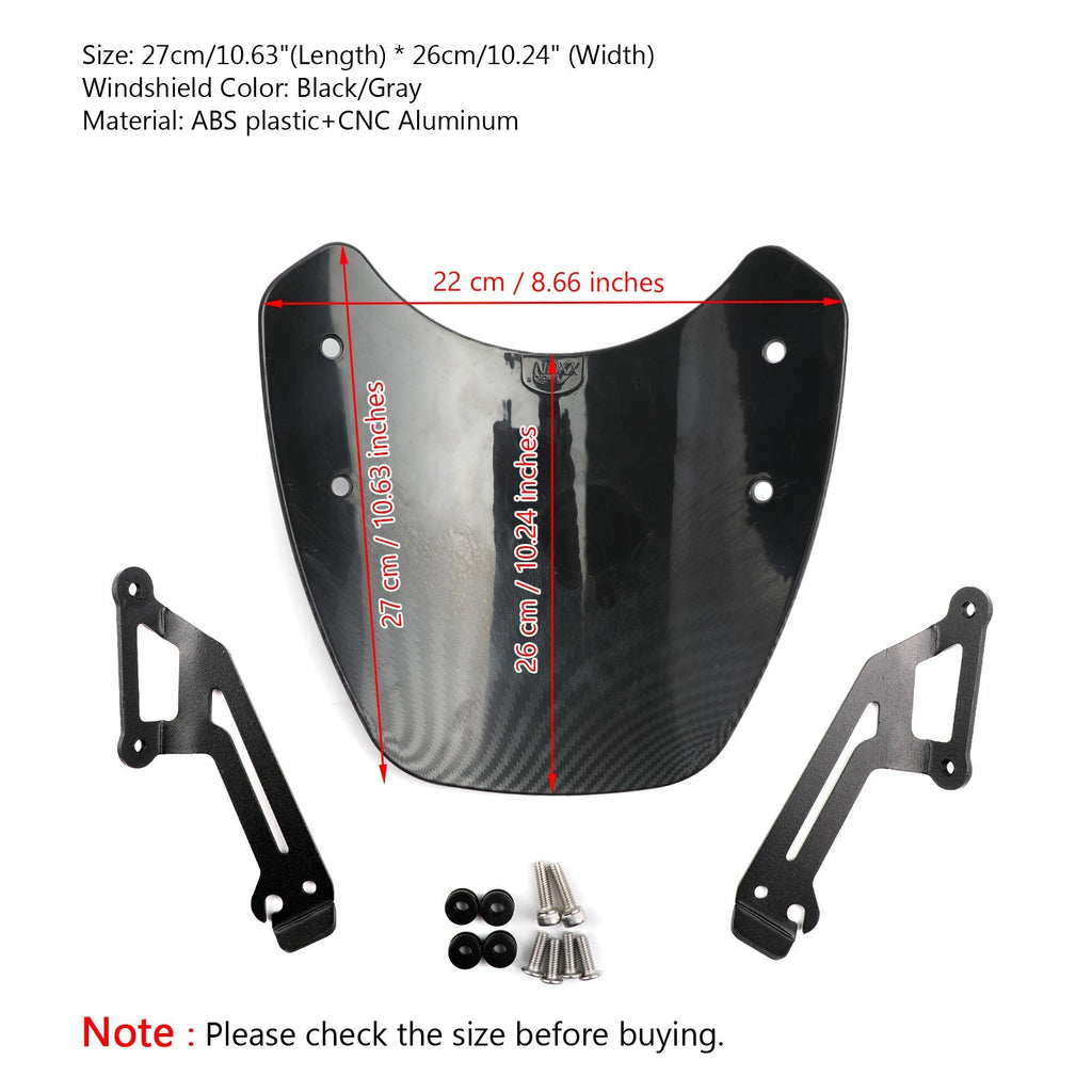 Windshield Windscreen Wind Defector protection For 15-2018 Ducati Scrambler