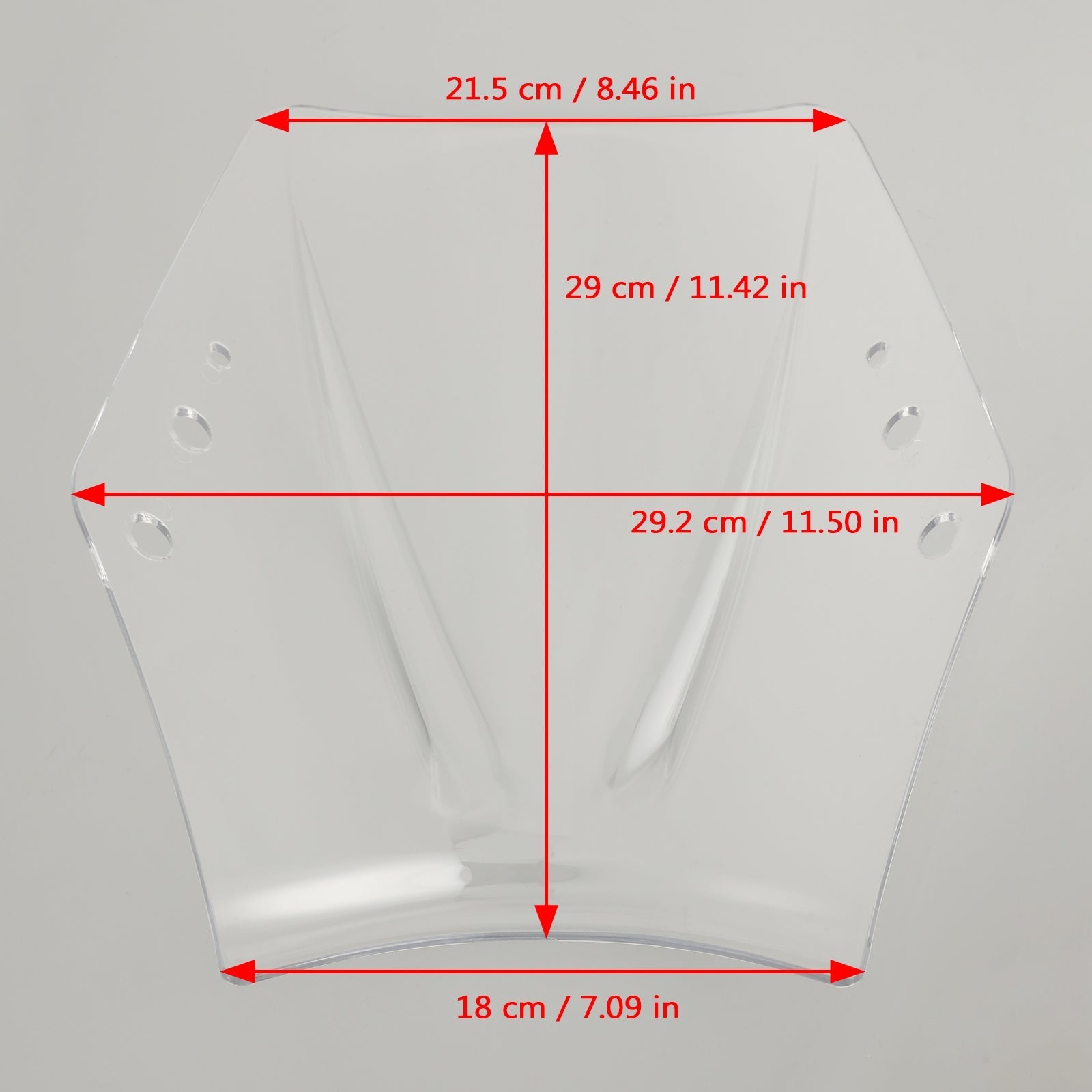 Windshield WindScreen Universal fits for Motorcycle with 22mm / 7/8" handlebar