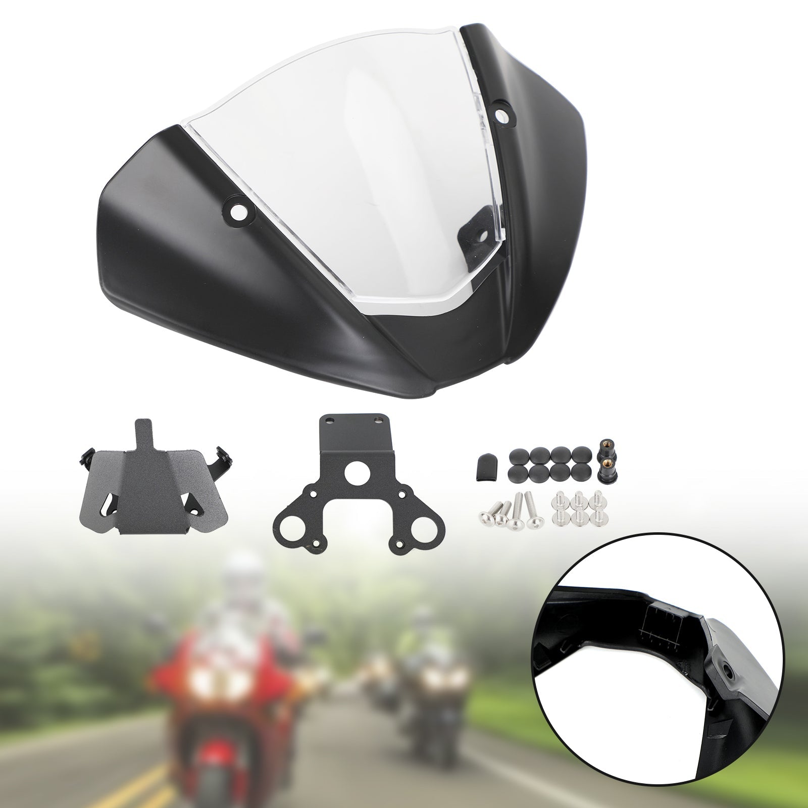 2021-2022 DUCATI Monster 937 / 950 Windshield WindScreen Carbon