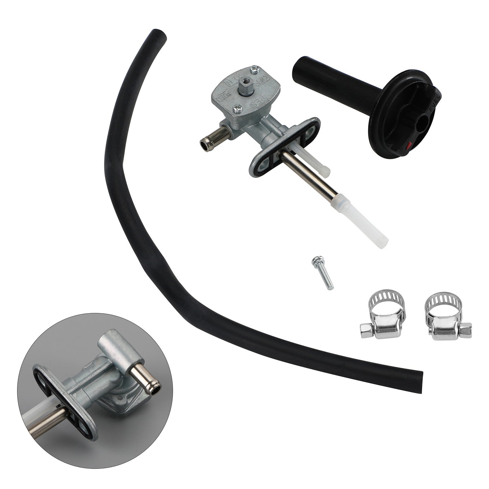 Fuel Valve Petcock & Lever Screw for Kawasaki Prairie 360 KVF360 2003-2013