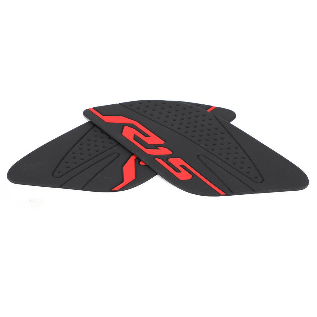 Pair Tank Protector Side Tankpad Fit For Yamaha R15 V3 2017-2020 Rubber Black