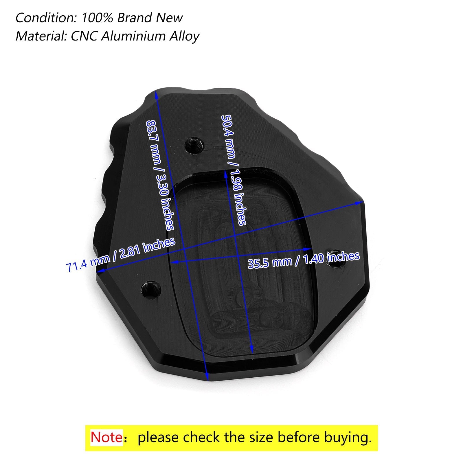 Extension Kickstand Enlarger Plate For HONDA CB500X 2019