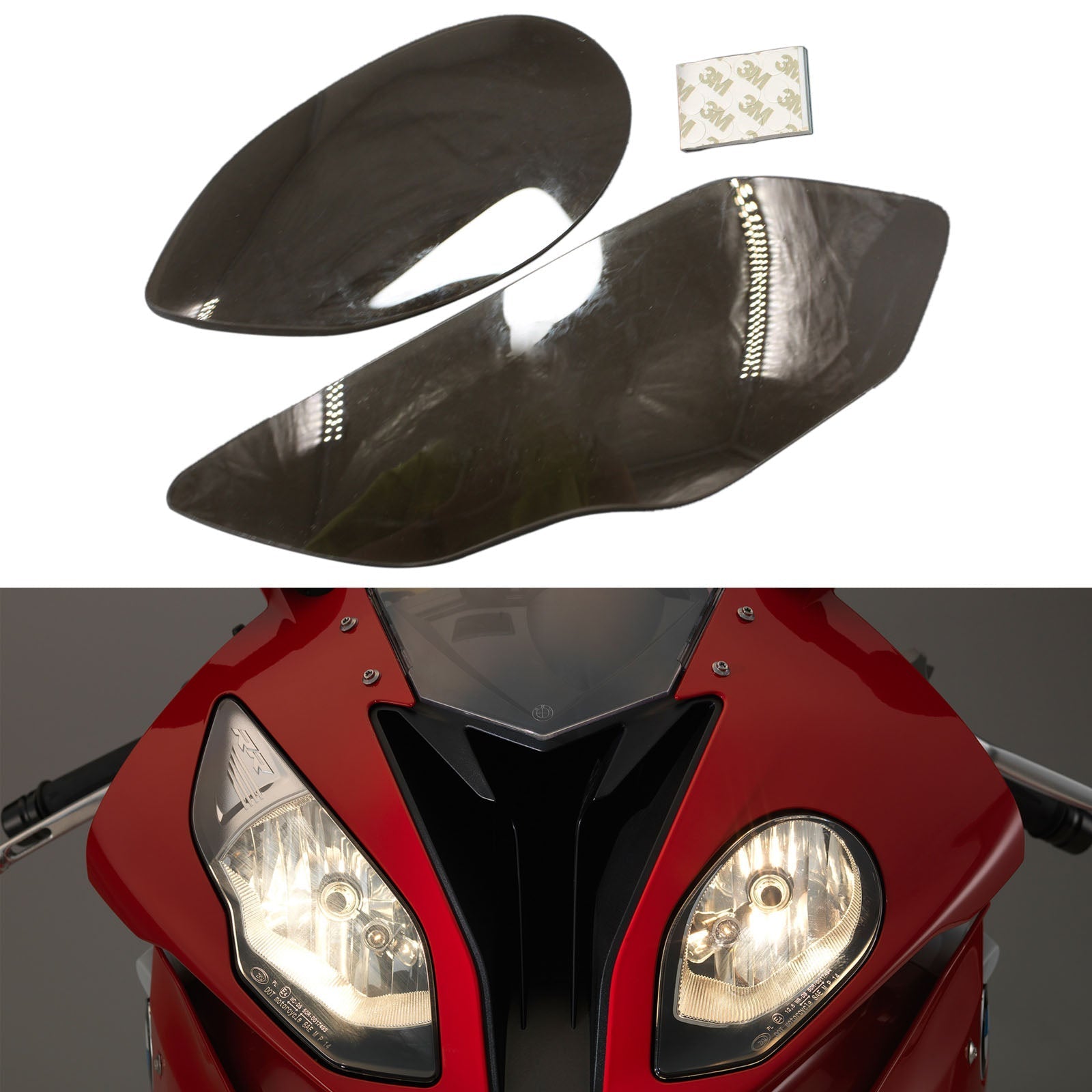 Front Lamp Lens Headlight Lens Protection Fit For Bmw S1000Rr 2015-2018 Smoke