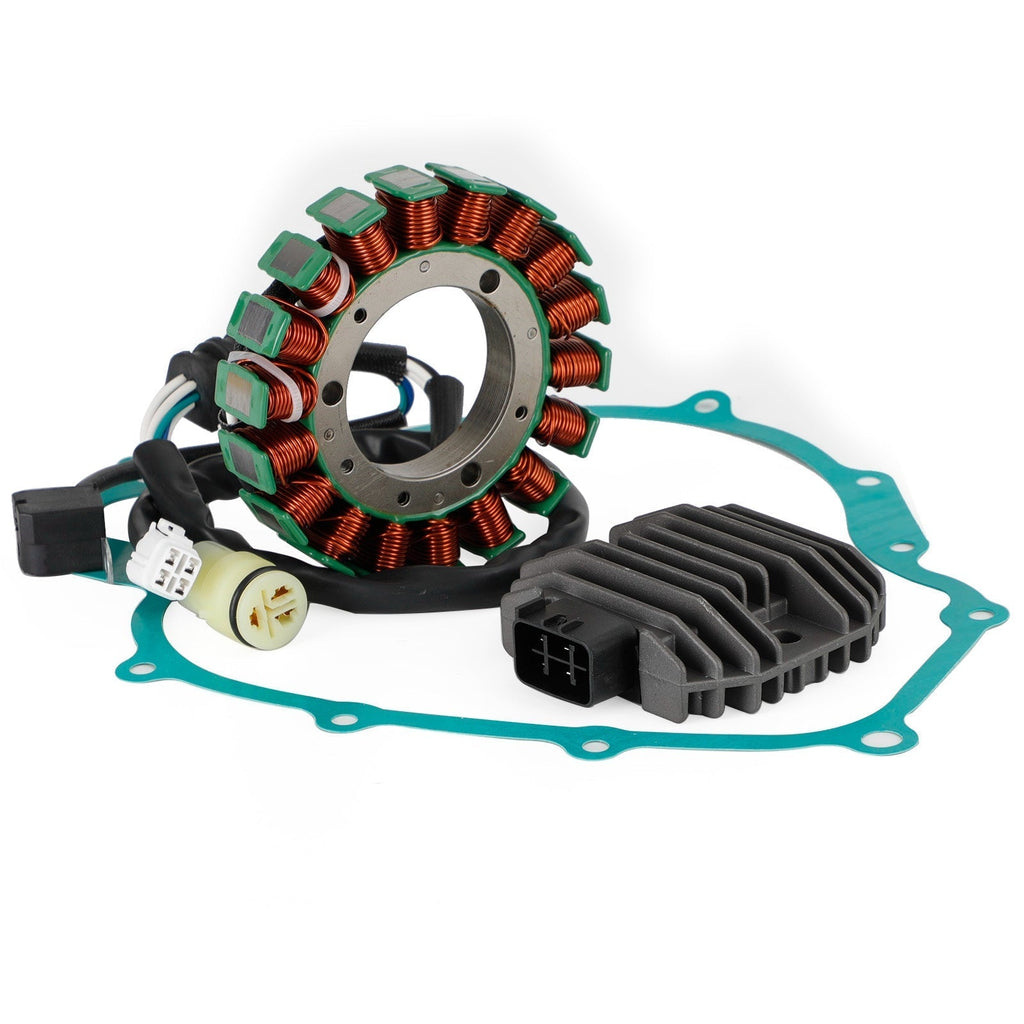 Magneto Stator+Voltage Rectifier+Gasket For Yamaha YFM660 Grizzly YXR660 Rhino Fedex Express