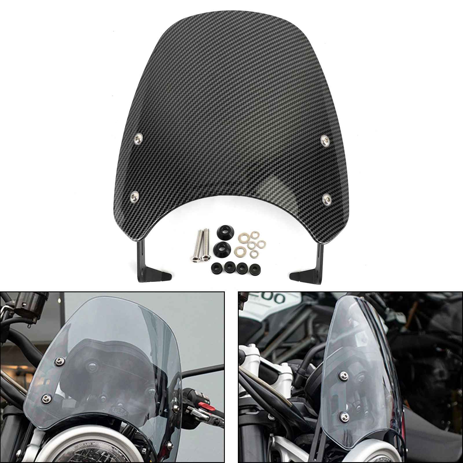 Motorcycle Windshield for Triumph SCRAMBLER 1200 2019-2021