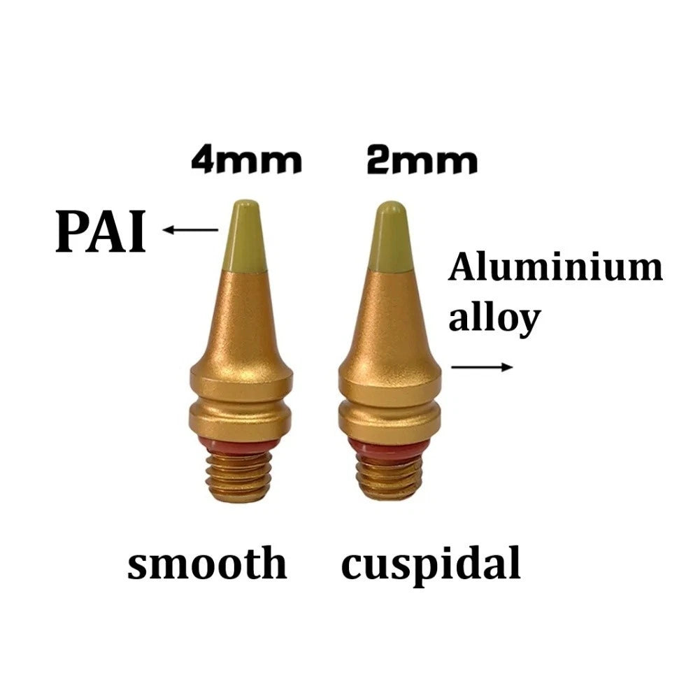 2X Aluminium Alloy M8 Blend Hammer Tips for Dent Repair Tool