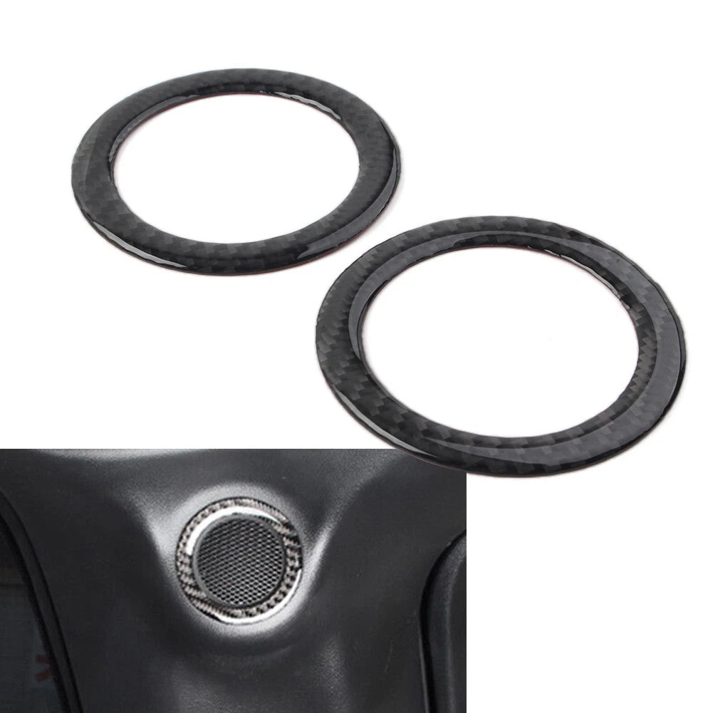 2x Trunk Audio Speaker Ring Trim Cover For Jeep Grand Cherokee For Dodge Durango