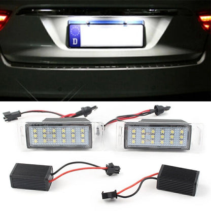 2Pcs License Plate Lamps for Chevrolet Cruze Camaro (Error Free, LED)
