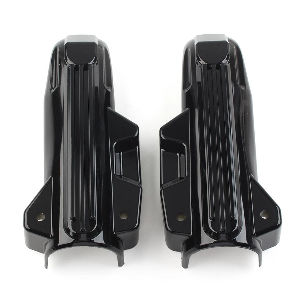 Lower Fork Covers for Harley FLHR Electra Glide Road King (2014–2021) Pair Black