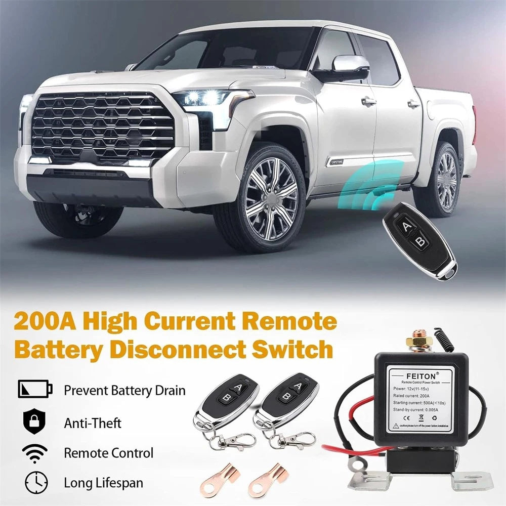 500A Remote Battery Disconnect Switch for Car Truck (12V)