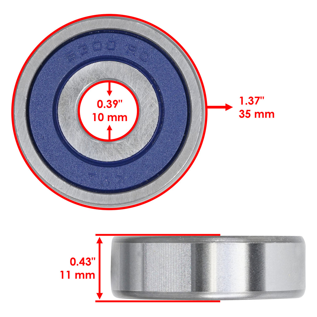 Front Wheel Rim Hub Bearing Replacement for Kawasaki KX60 (1983–1983)
