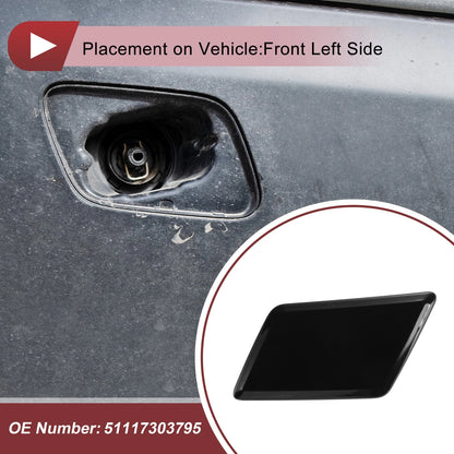 Headlight Washer Nozzle Cover Cap Replacement for BMW X1 E84 (2012–2015)