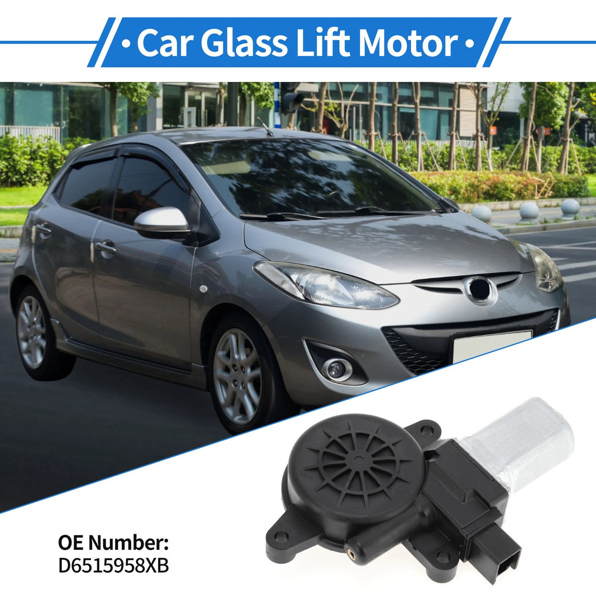 Power Window Regulator Lift Motor Replacement for Mazda 2 3 6 CX-5 (2011–2014)