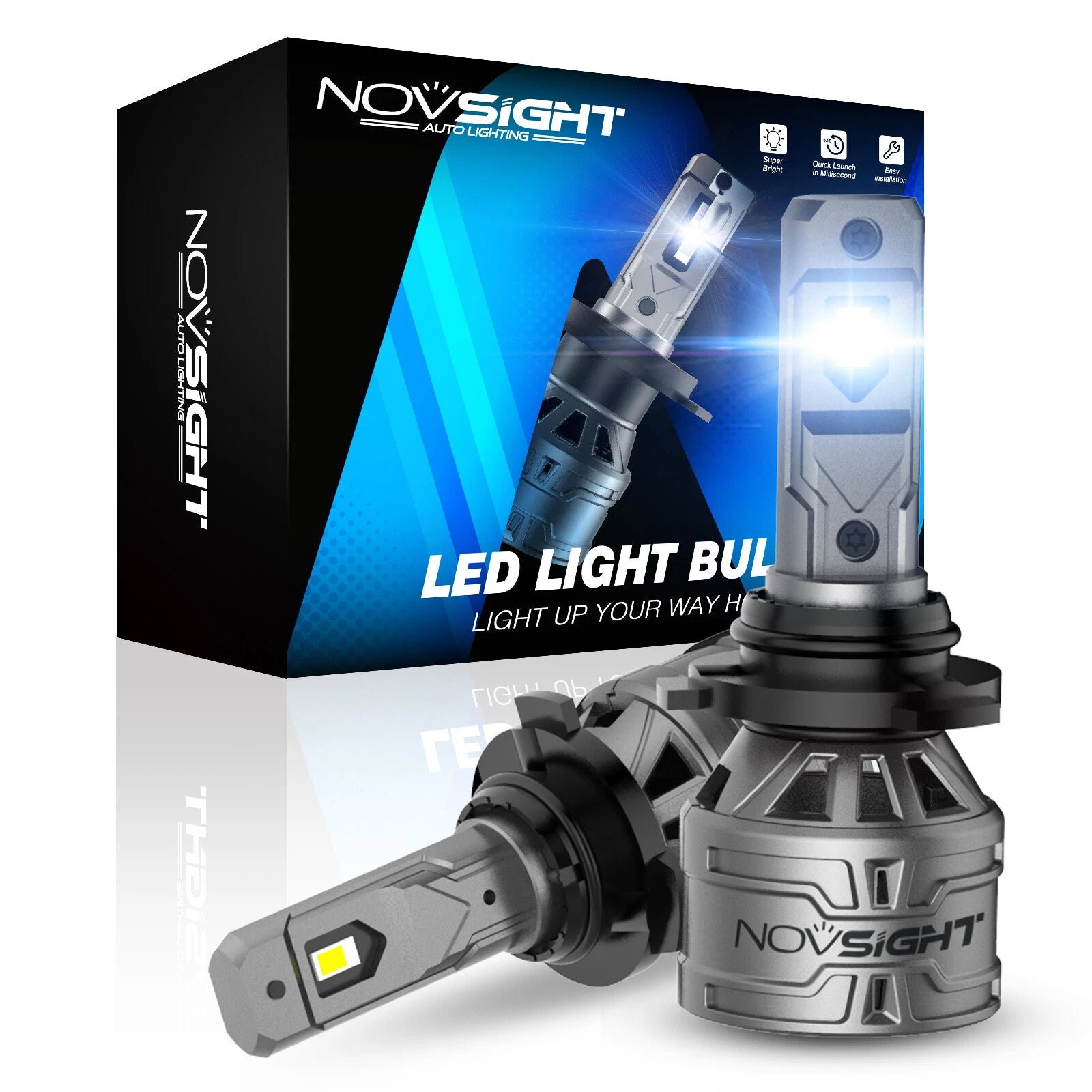 2X 9005 LED Headlight Bulbs for