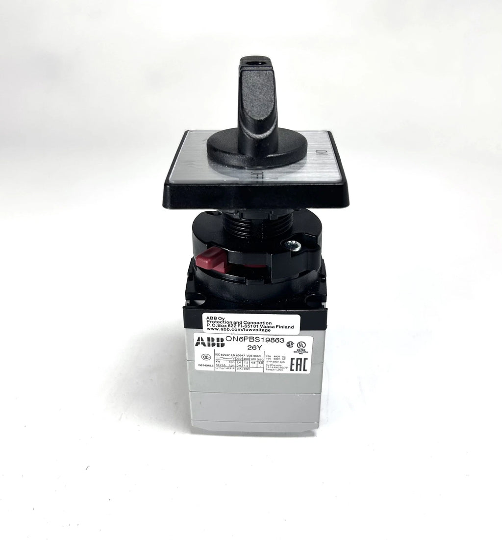 On/Off Mode Selector Switch for ABB ON6PBS19863 (480/600V)