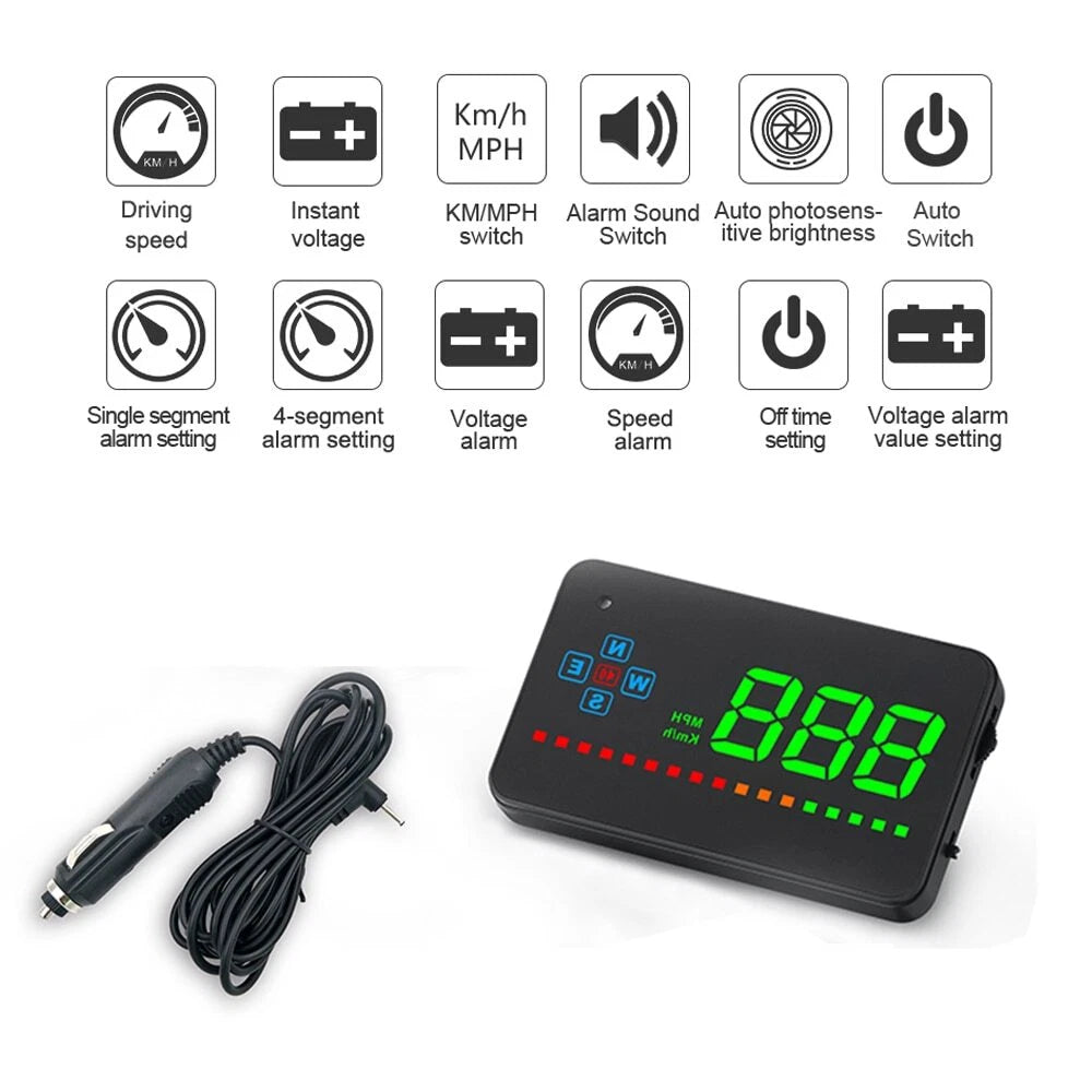 A2 GPS HUD Head Up Display for Universal Vehicles (2010–2023)