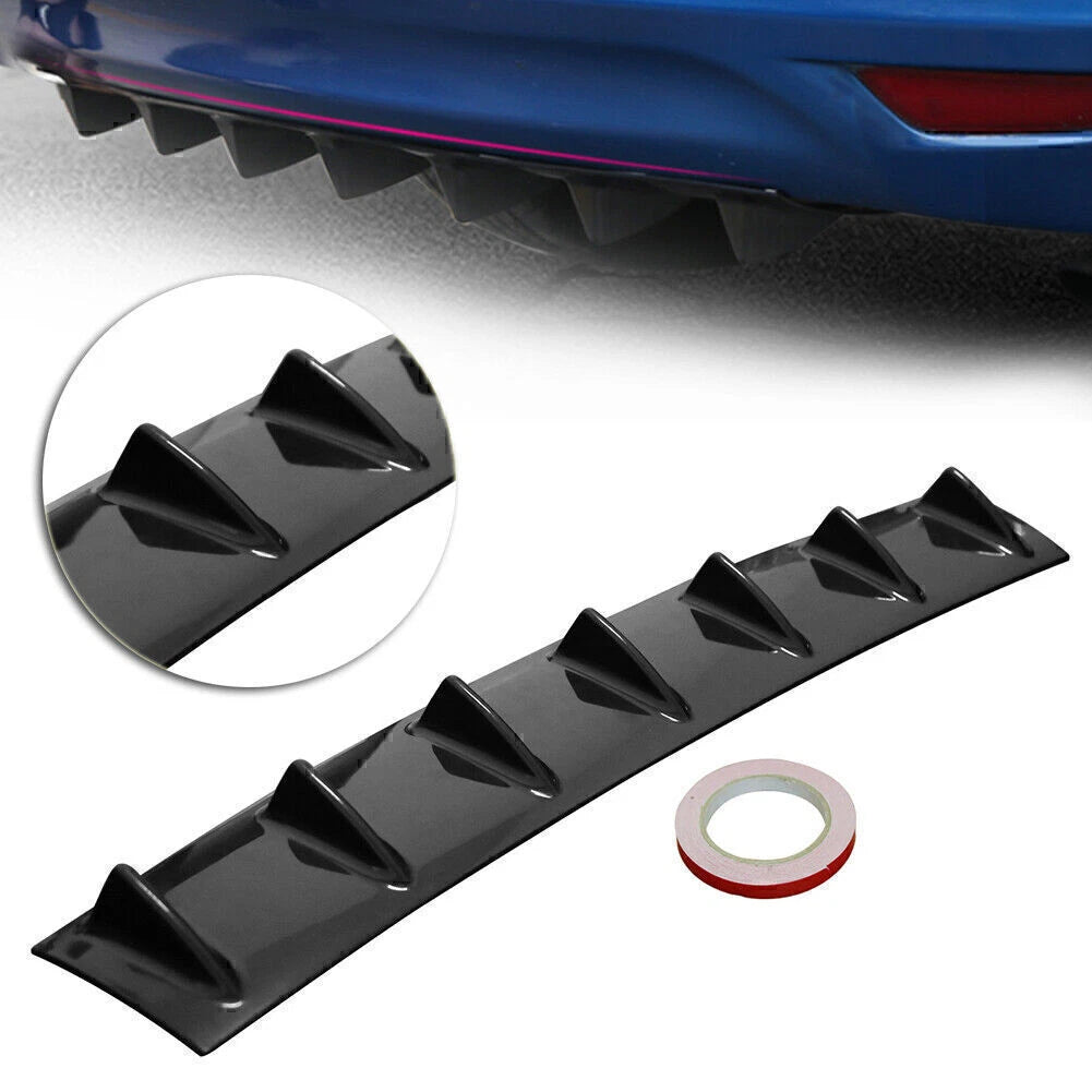 ABS Rear Bumper Chassis Shark Fin 7 Wing Lip Diffuser for Universal Fit (2010–2023)