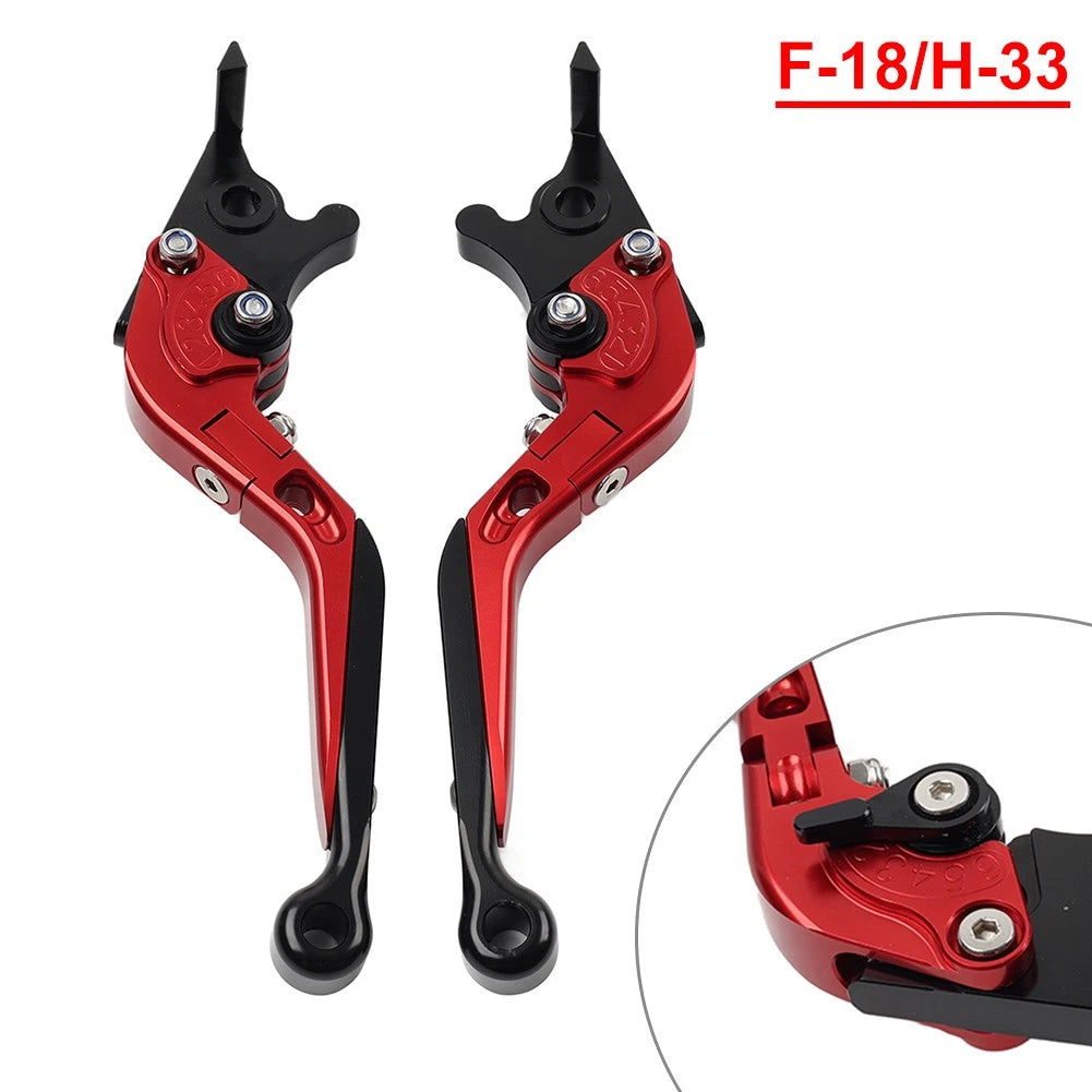 Folding Extendable Brake Clutch Levers for Honda CB1100 (2013–2020) Red