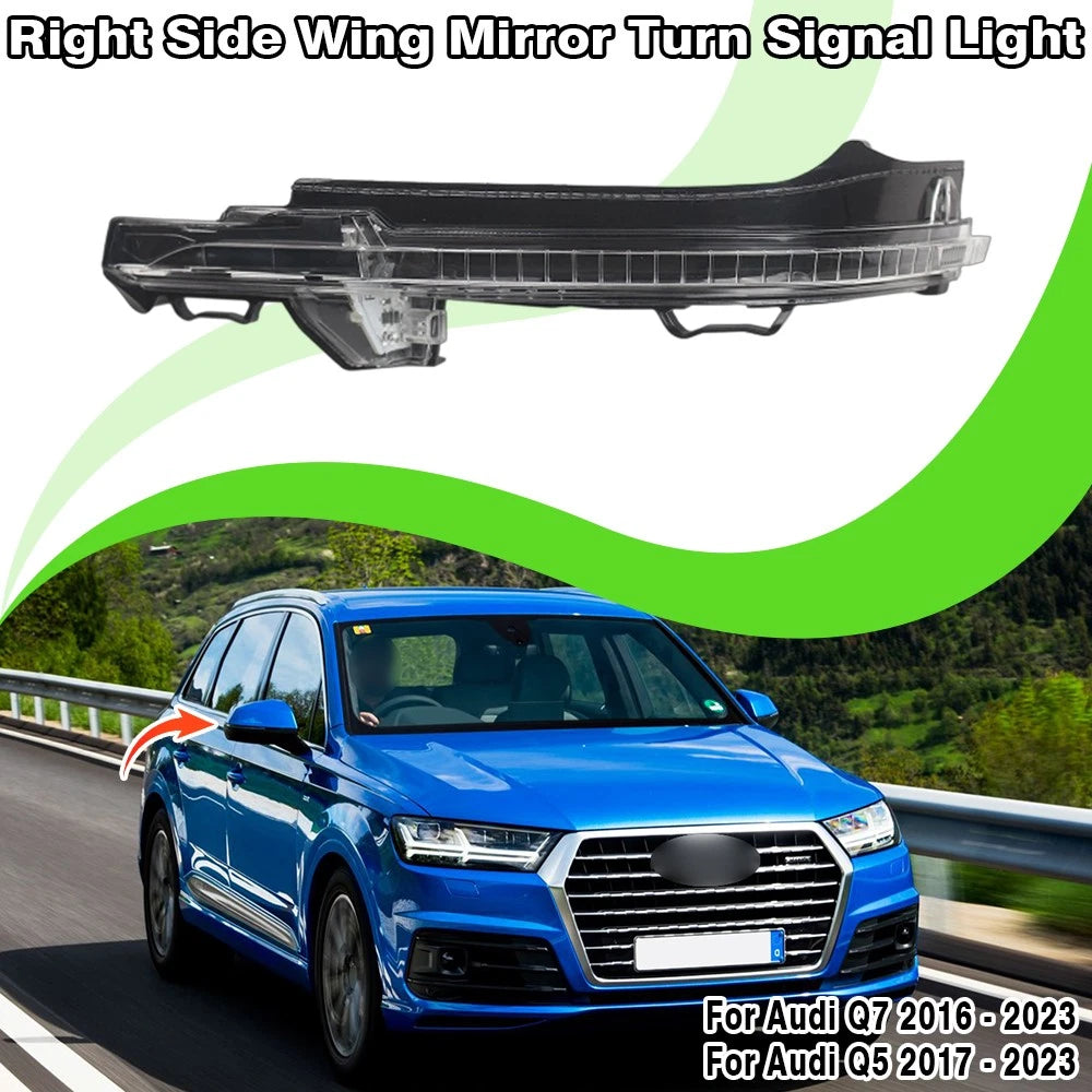 Right Wing Side Mirror Blinker Lamp Turn Signal Light for Audi Q7 Q5 (2016–2023)