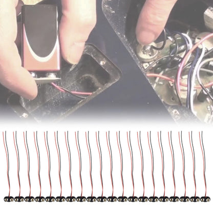 20pc T Type 9V Battery Snap Connector Clip Wires Holder (15CM)