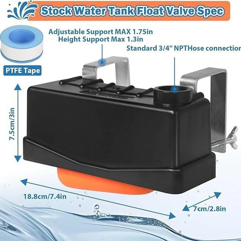3/4 Inch Connector Automatic Float Valve for Farm Water Tanks (Ponds)