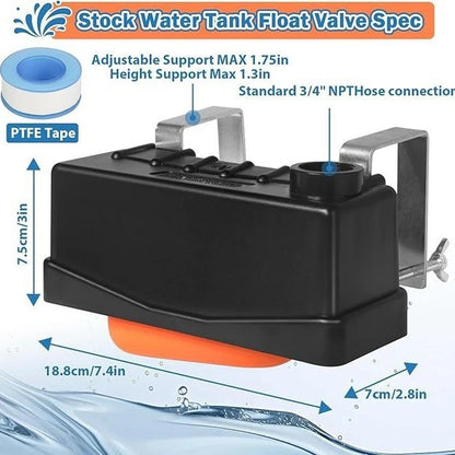 3/4 Inch Connector Automatic Float Valve for Farm Water Tanks (Ponds)