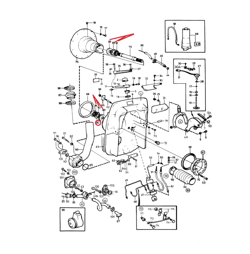 Primary Shaft Repair Kit for Volvo-Penta V8 D30/D31/D40/D41