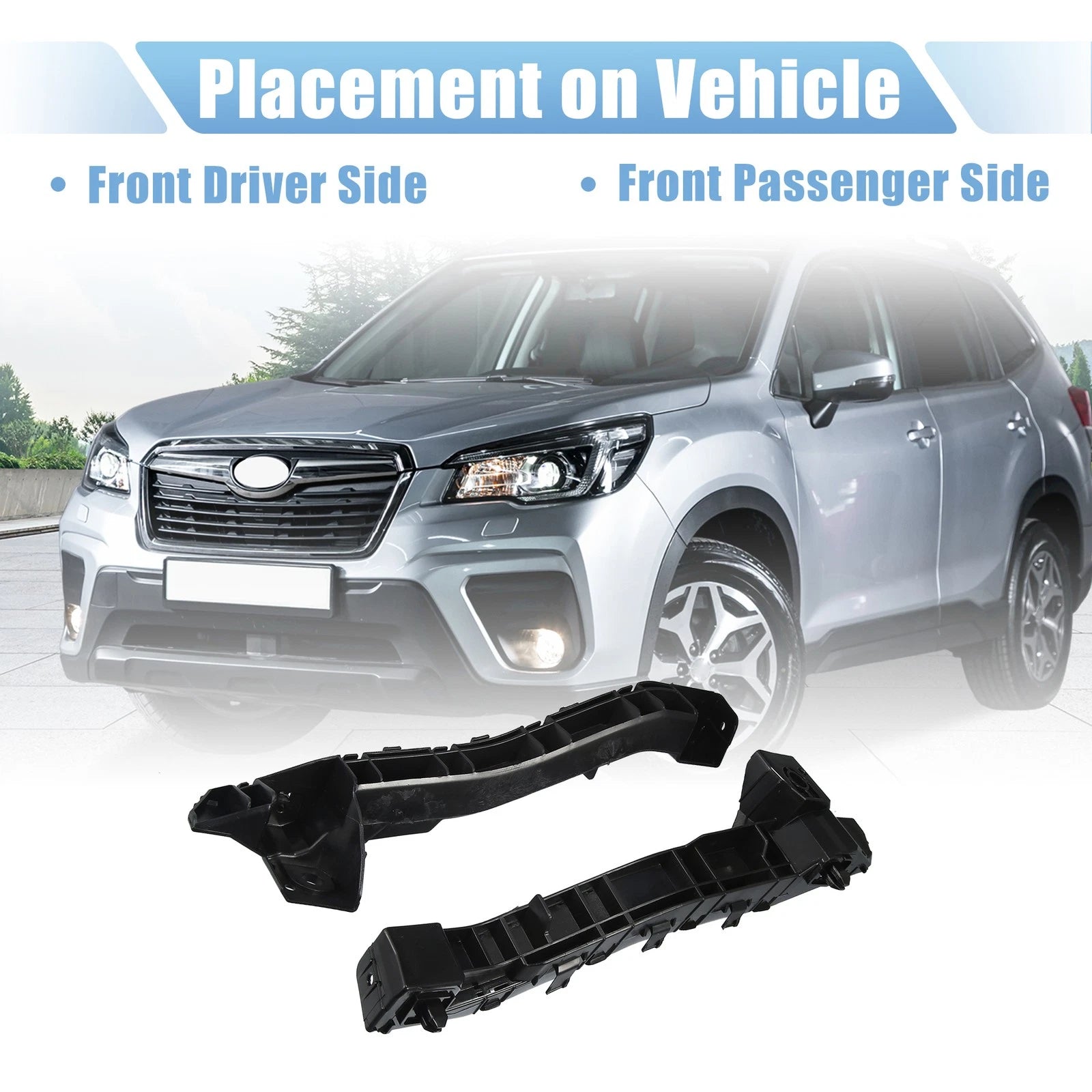 1 Pair Front Bumper Mounting Support Bracket 57707SC040 for Subaru Forester (2014–2018)