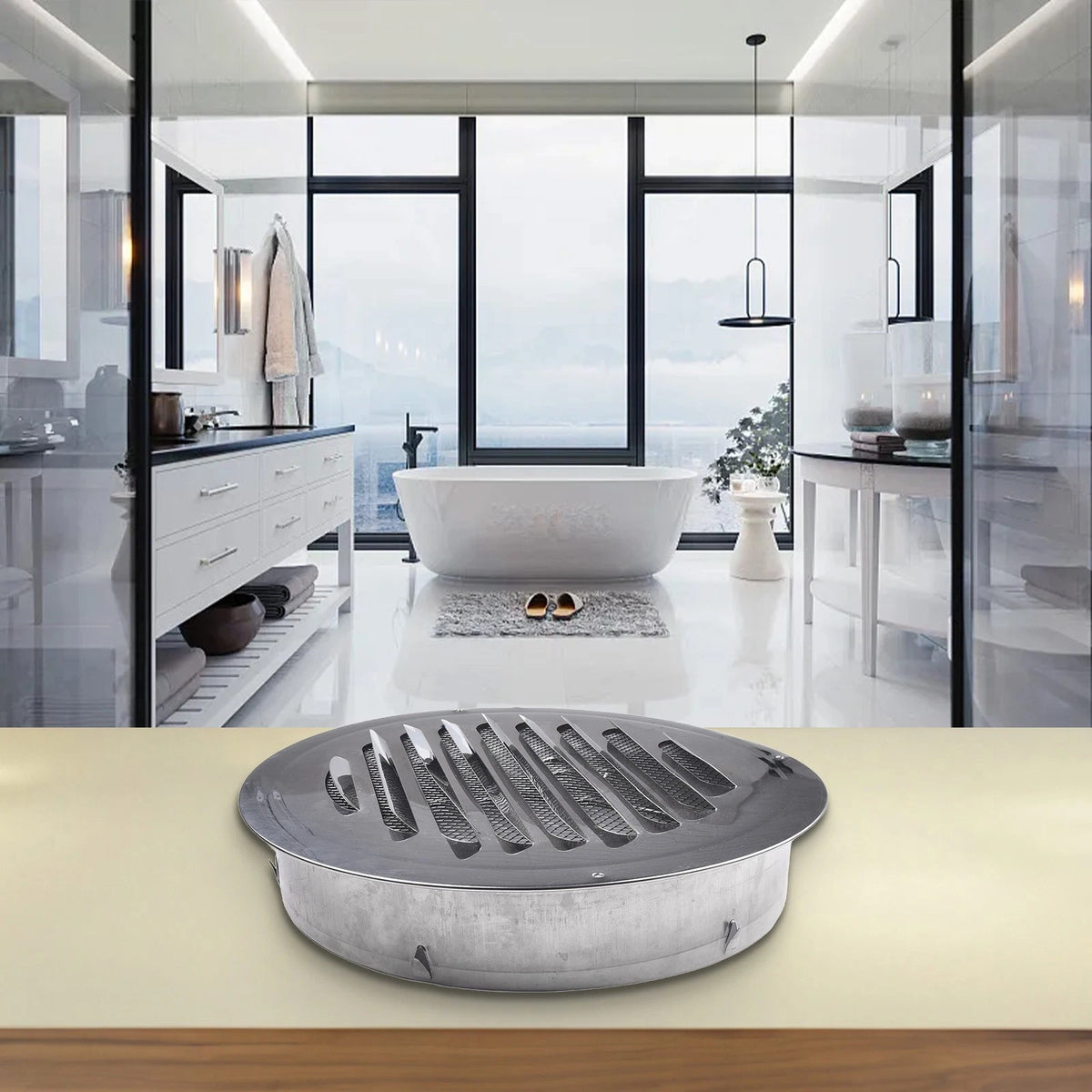 Round Stainless Steel Vent Grille for Room Protection