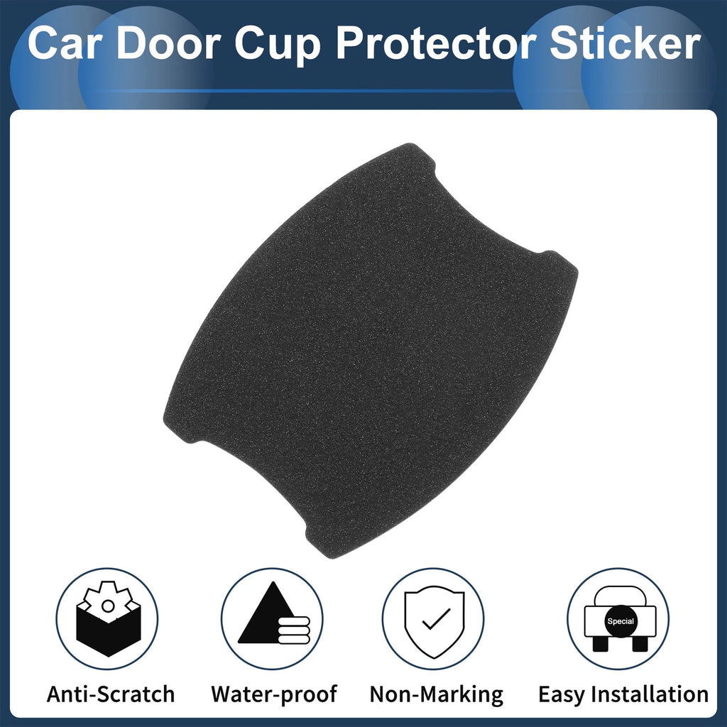 Car Door Handle Scratch Protector for Universal Fit (68x85mm) Matte Black