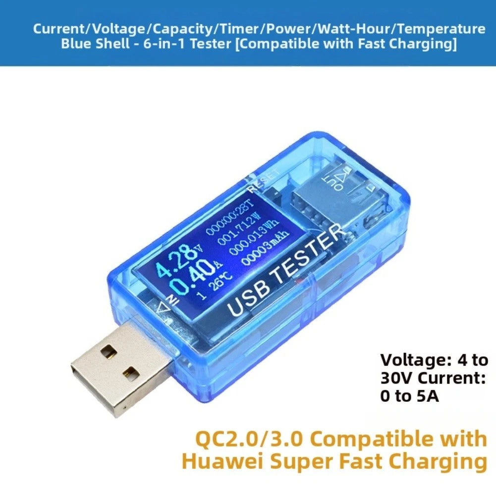 USB Tester Digital Voltmeter for USB Charging