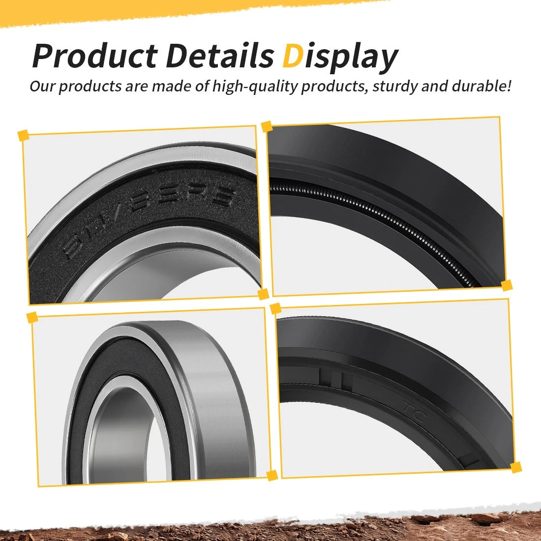 Rear Axle Wheel Bearing Seal Kit for Honda TRX500 Foreman Rubicon (2001–2014)