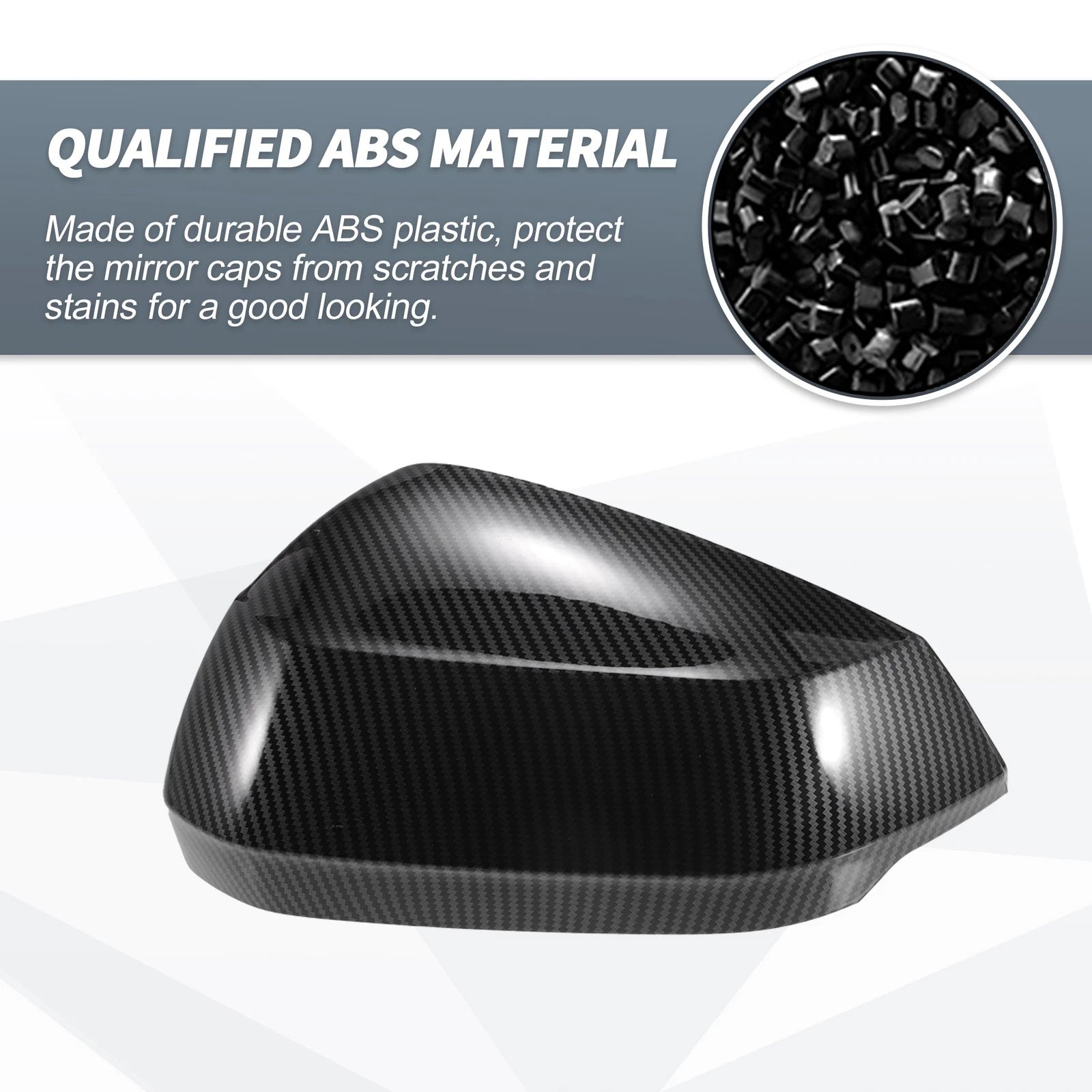 Rearview Mirror Cover Cap Pair Replacement for Audi Q2 Q3 (2013–2024)
