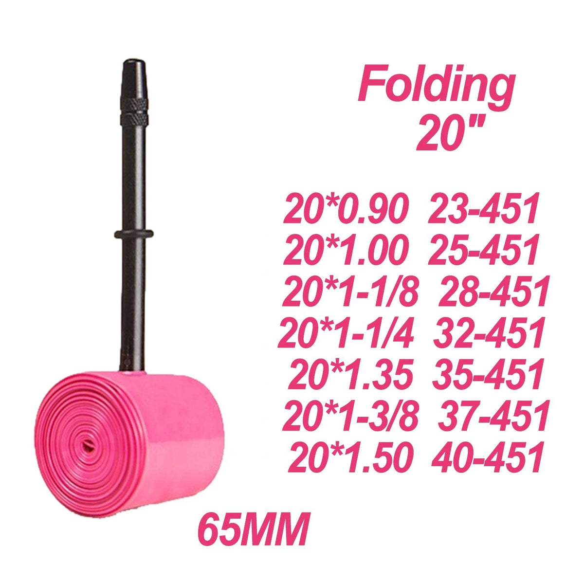 Inner Tube for 20" Road Bike (451, 406)