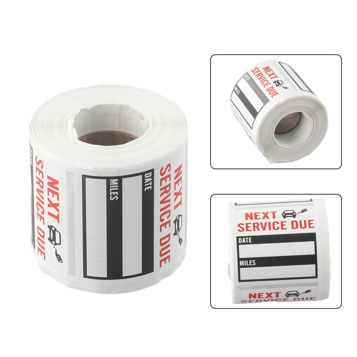 1 Roll Oil Change Service Reminder Stickers for Automotive Use