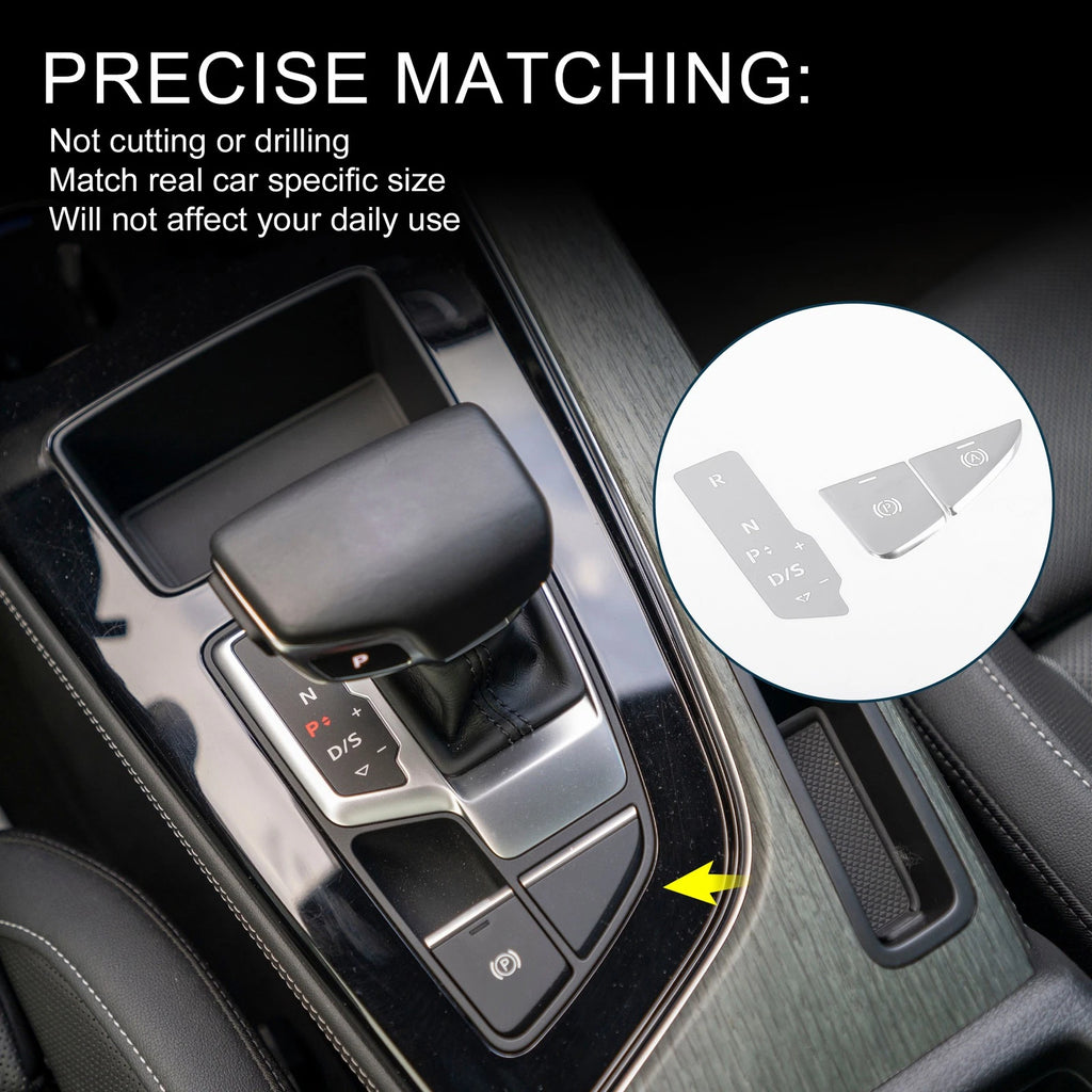 Gear Shift Handbrake Panel Button Switch Cover for Audi A5 A4L (2010–2024)