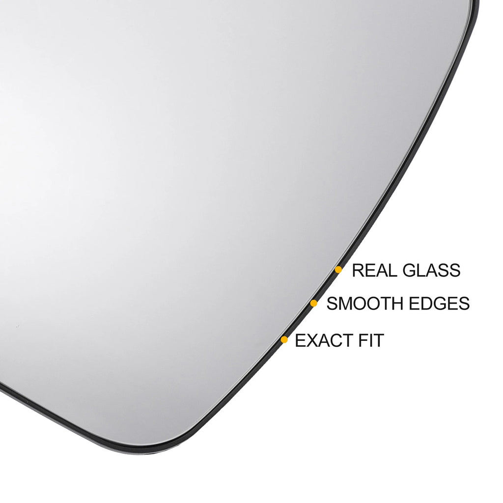 Right Side Heated White Mirror Glass for Renault Kangoo (2008–2012)