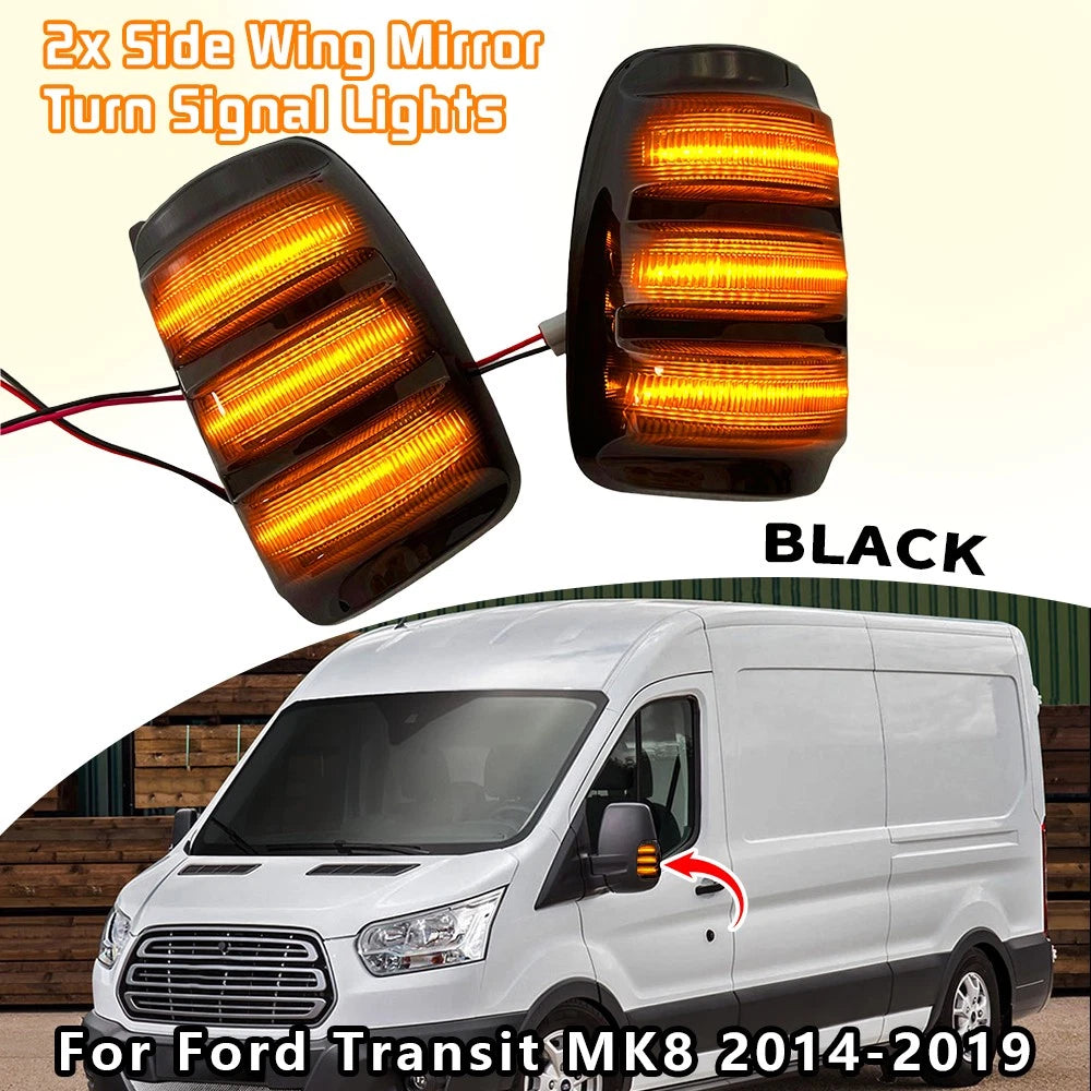 Smoke Side Mirror Turn Signal Light for Ford Transit-350 (2015–2023)