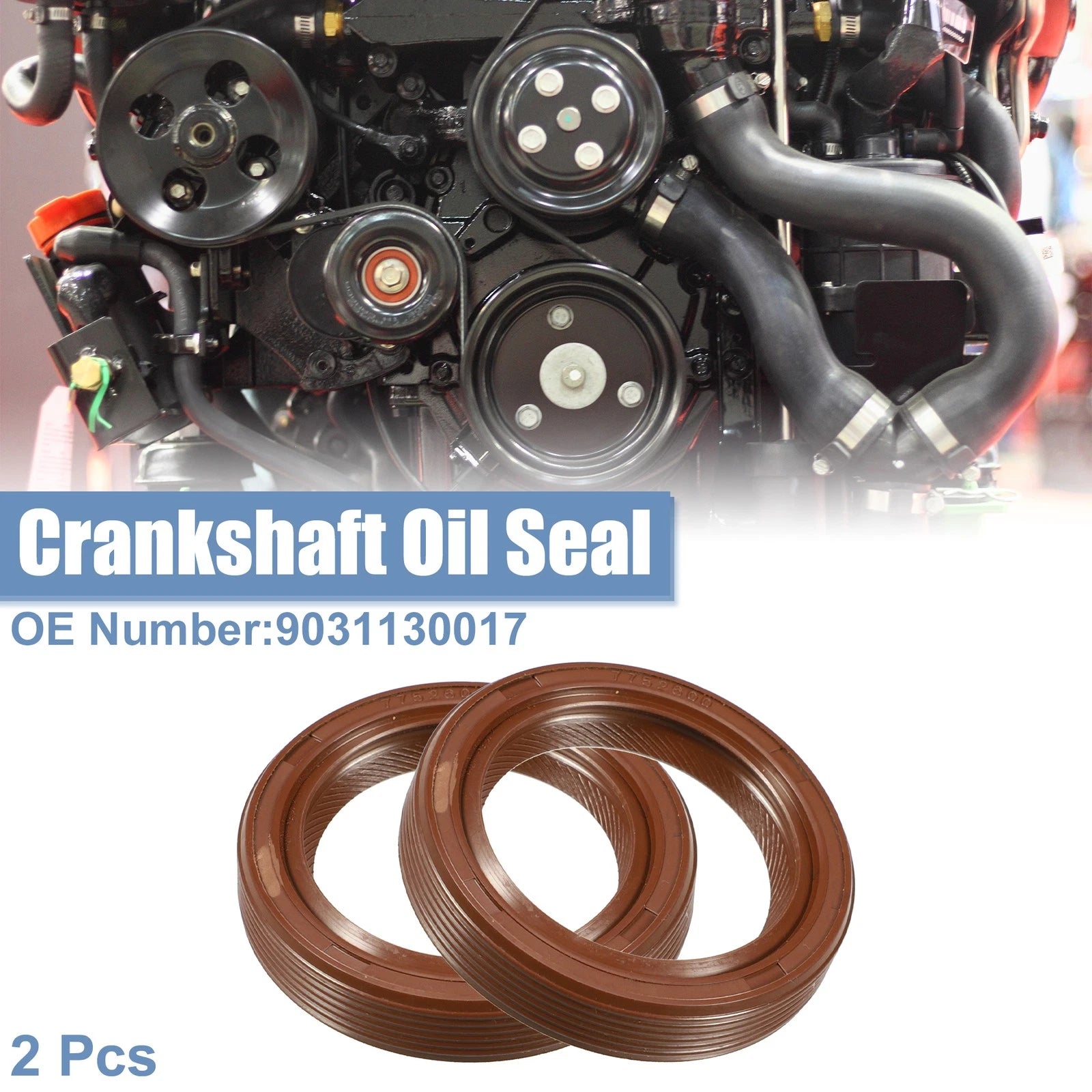 2pc Engine Crankshaft Oil Seal Replacement for Toyota RAV4 (1996–2004)