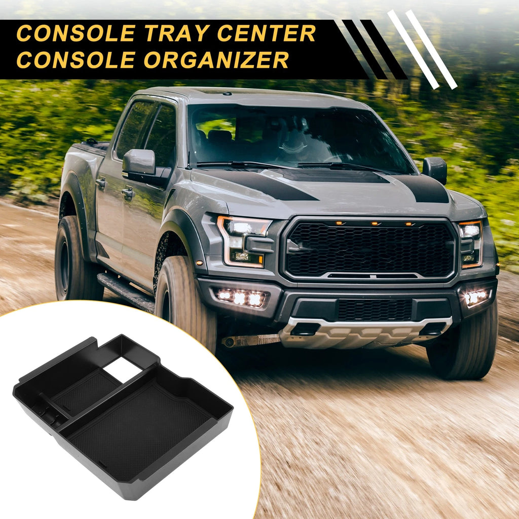 Center Console Armrest Organizer Tray for Ford Ranger T9 Raptor Wildtrak (2020–2024)
