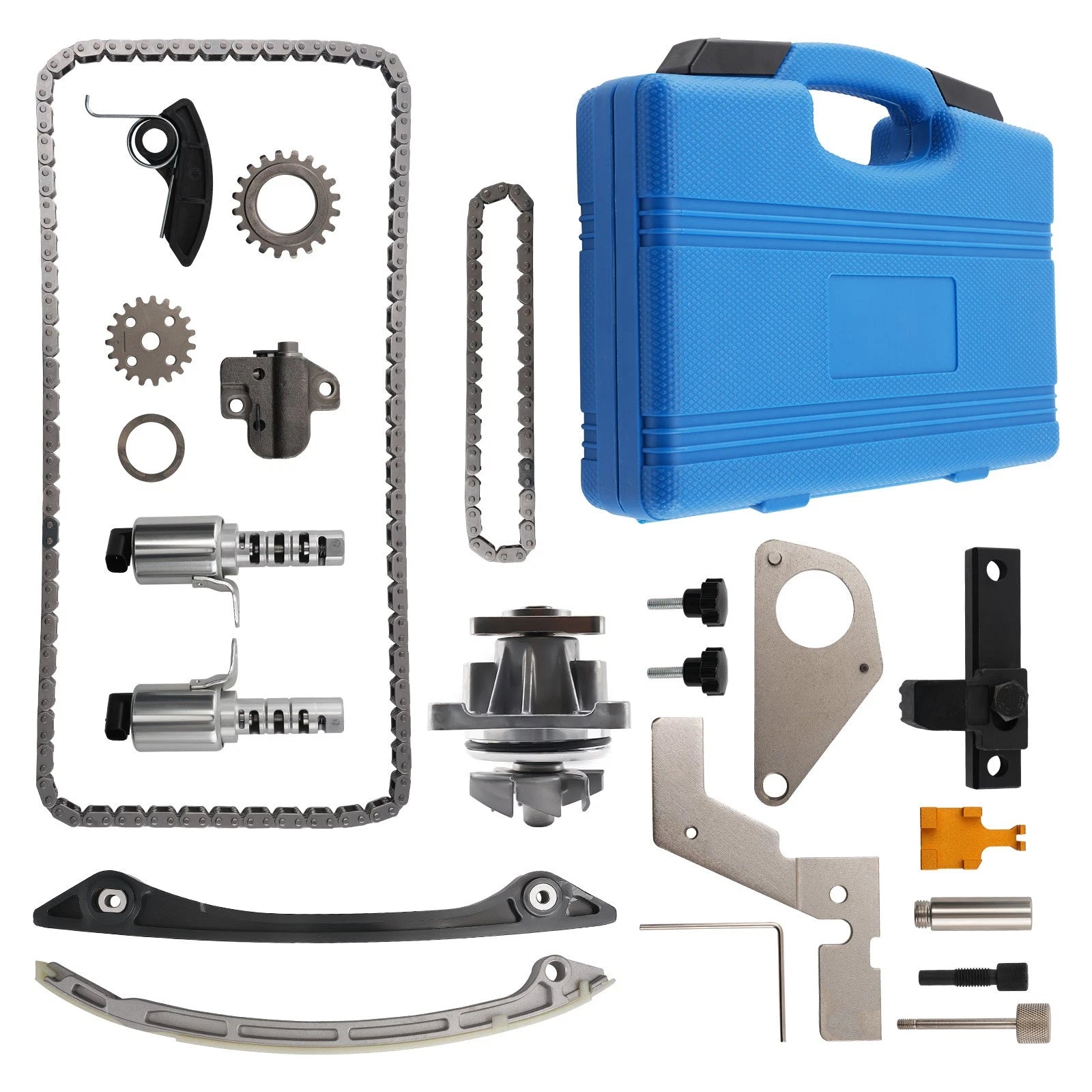 Water Pump + Timing Chain Kit for Ford Edge Escape Explorer Focus (2013–2019)
