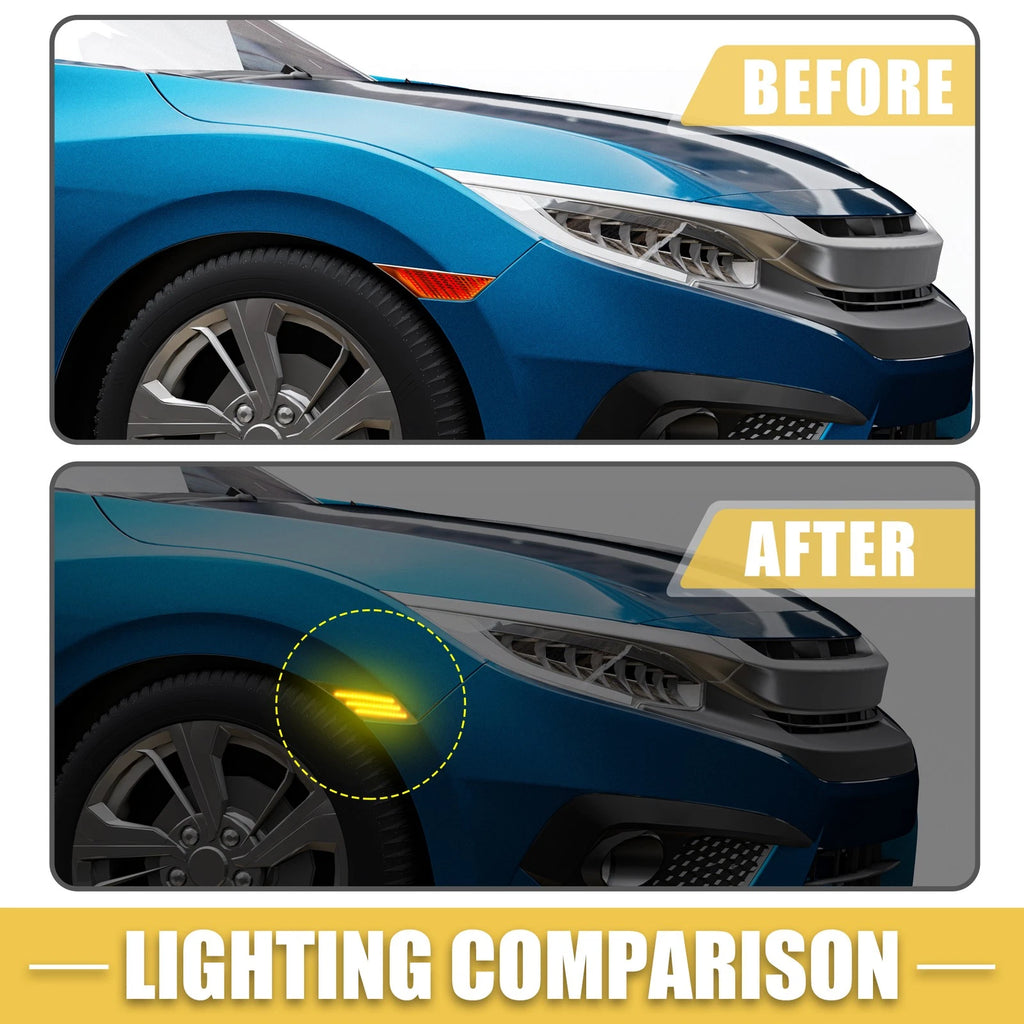 Front LED Side Marker Light Replacement for Scion FR-S (2013–2016) Amber